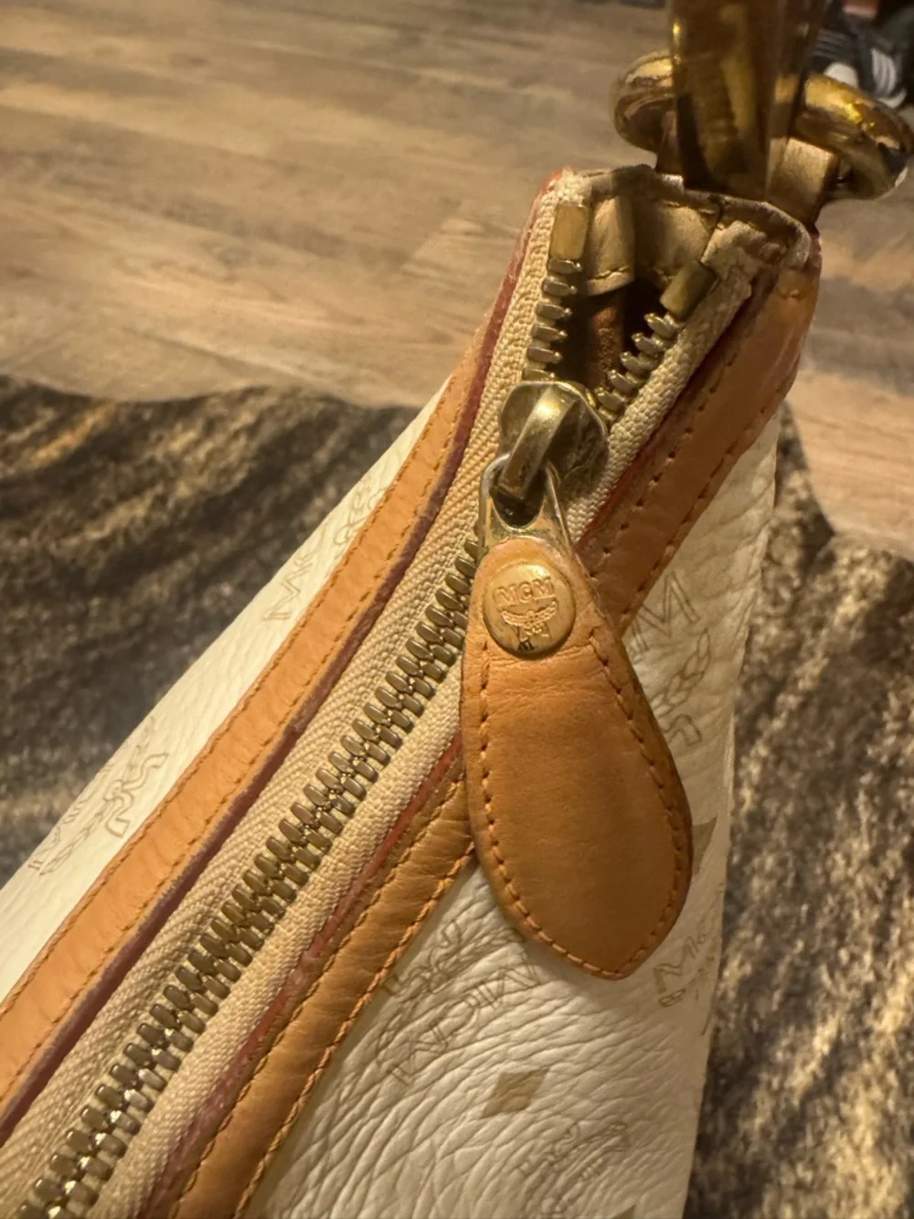 MCM Visetos Striped Hobo - Picture 7 of 14